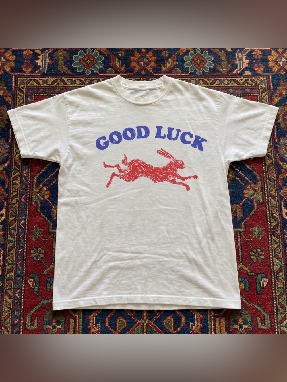 Good Luck White Graphic Tee